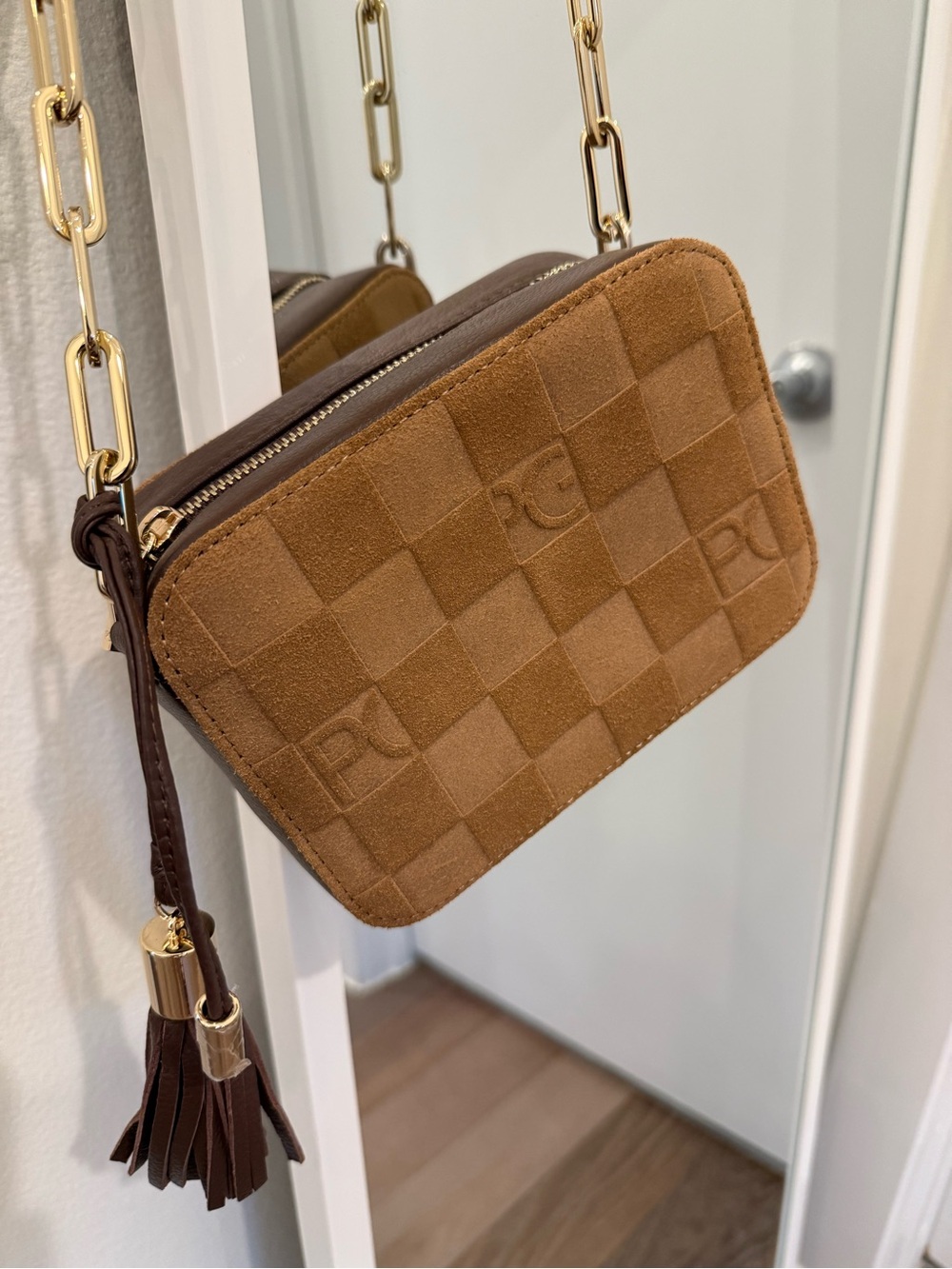 Purificación García Crossbody Bag with Tassel